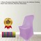 1 Piece Premium Spandex Chair Cover for Lifetime Folding Chair Lilac Stretch, Machine Washable